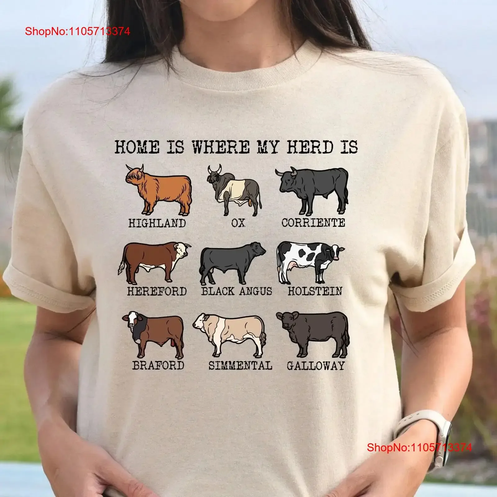 Home is Where My Herd Farm T Shirt Western Country Cow Fam Life SweaT Lover Farmer Ranch vintage Washed Comfortable homme
