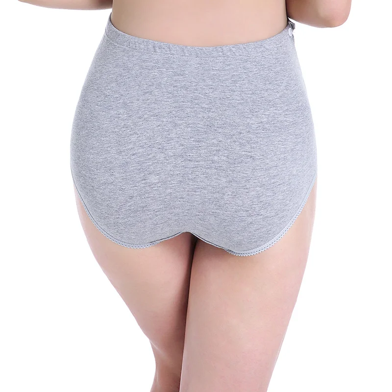 Culotte en coton taille haute pour femme, sous-vêtement de grossesse, 1 pièce