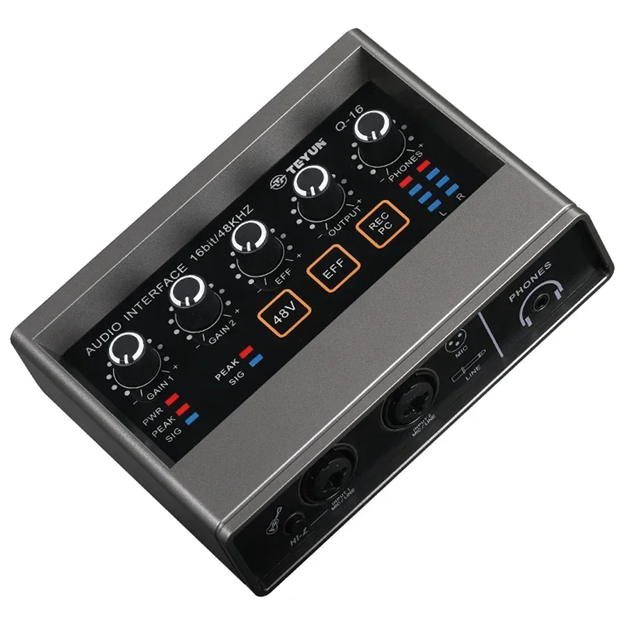 YYHC Mini Recording Usb Audio Interface Podcast Microphone Mixer Professional Sound Card