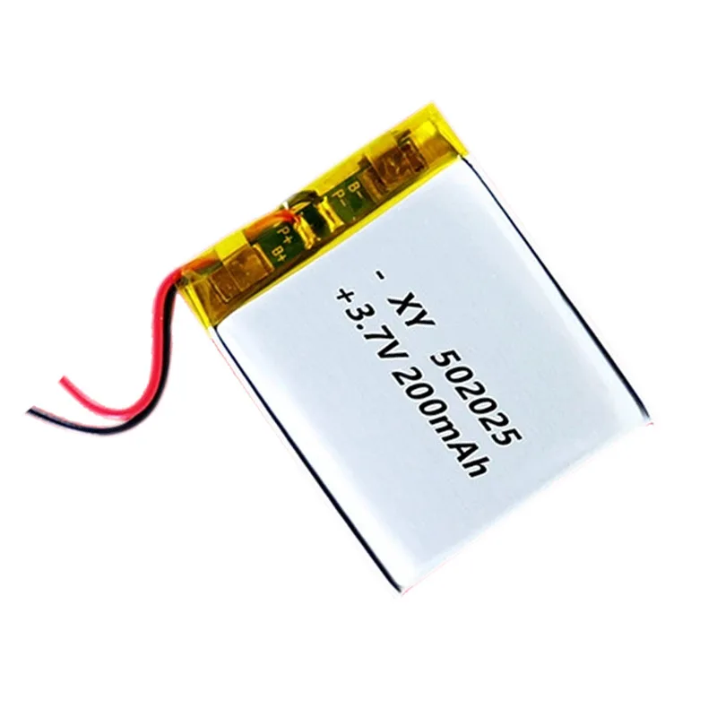 3.7V 200mAh 502025 Lithium Polymer Li-Po li ion recorder advocam Registrar car dvr video recorder ADVOCAM FD headset eamey p3