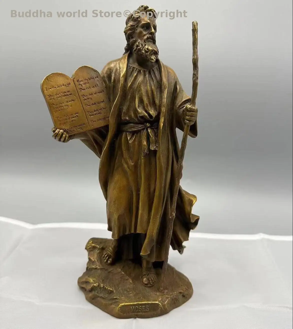 Collection sacred Moses saint Bronze sculpture statue Exodus the Israelites Judaism Jew Israel Prophet Canaan Pentateuch