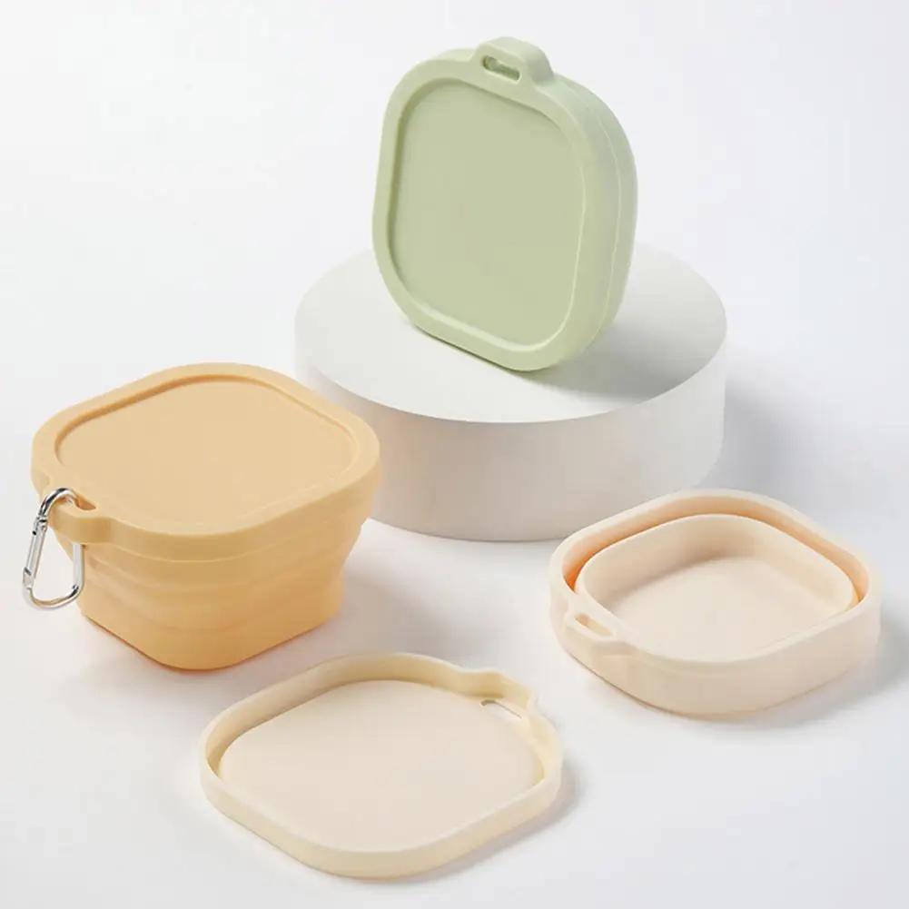 400ML Multifunctional Bowl Non-slip Foldable Food-grade with Hanging Hook Dishwasher Safe Silicone Bowl