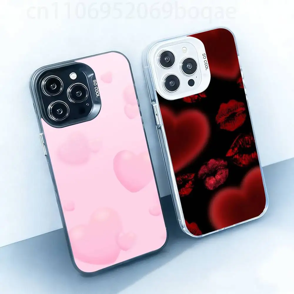 

Sweetie Lip Mark Hard Phone Case for IPhone 17 16 15 14 13 12 11 Pro Max Plus16E X XR XS Max shockproof Full Cover