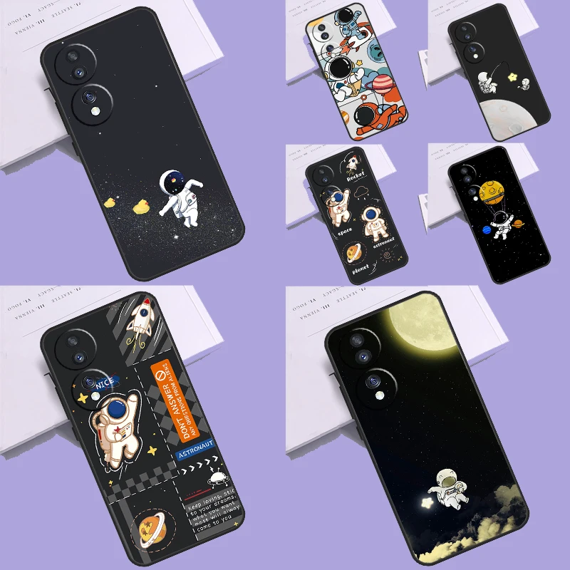 Star Astronaut Cute Phone Cover For Honor X9a X8a X7a X6a X7 X8 X9 8X 9X Magic 5 Pro Honor 70 50 90 Lite Case