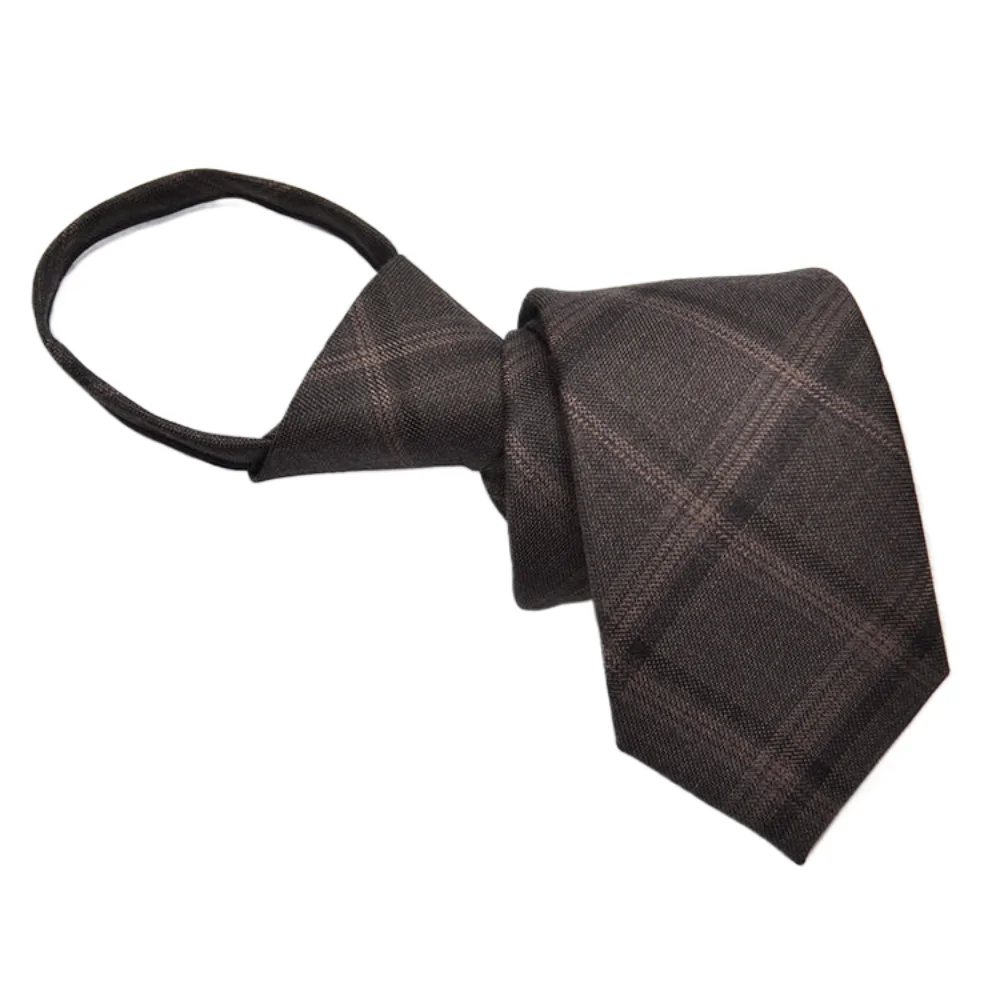 Neue Zipper Männer Krawatten Anzüge Faul Plaid Krawatte Für Hochzeit Überprüfen Krawatte Für Männer Retro Faul Mode Streifen Krawatten Für Frauen Krawatte – Detail 12