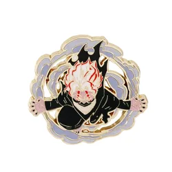 Okarun Turbo Granny Power Lapel Pin Manga Dandadan Character Enamel Pin Cartoon Jewelry Funny Gift