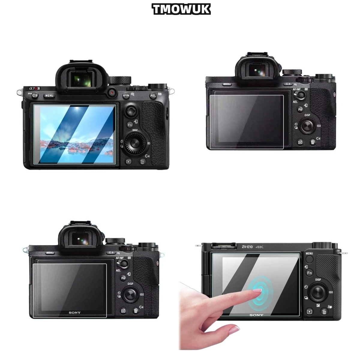 Premium Screen Protector For Sony A7 A7R A7S HX300 HX400 - 9H Scratch Resistant, Ultra HD, Bubble-Free