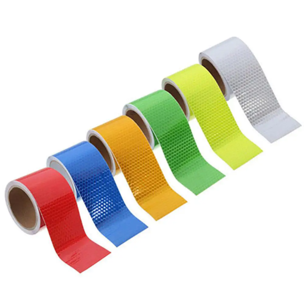 X 5cm Safety Reflective Tape Self Adhesive Safty Car Decoration Sticker Reflector Protective Tape Auto Motorcycle Sticker