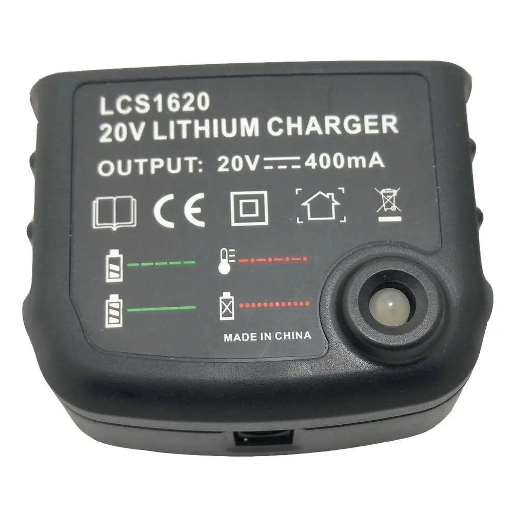 AC100V-240V LithiumIon Battery Charger Replacement LCS1620 for Black & Decker 14.4V 18V 20V