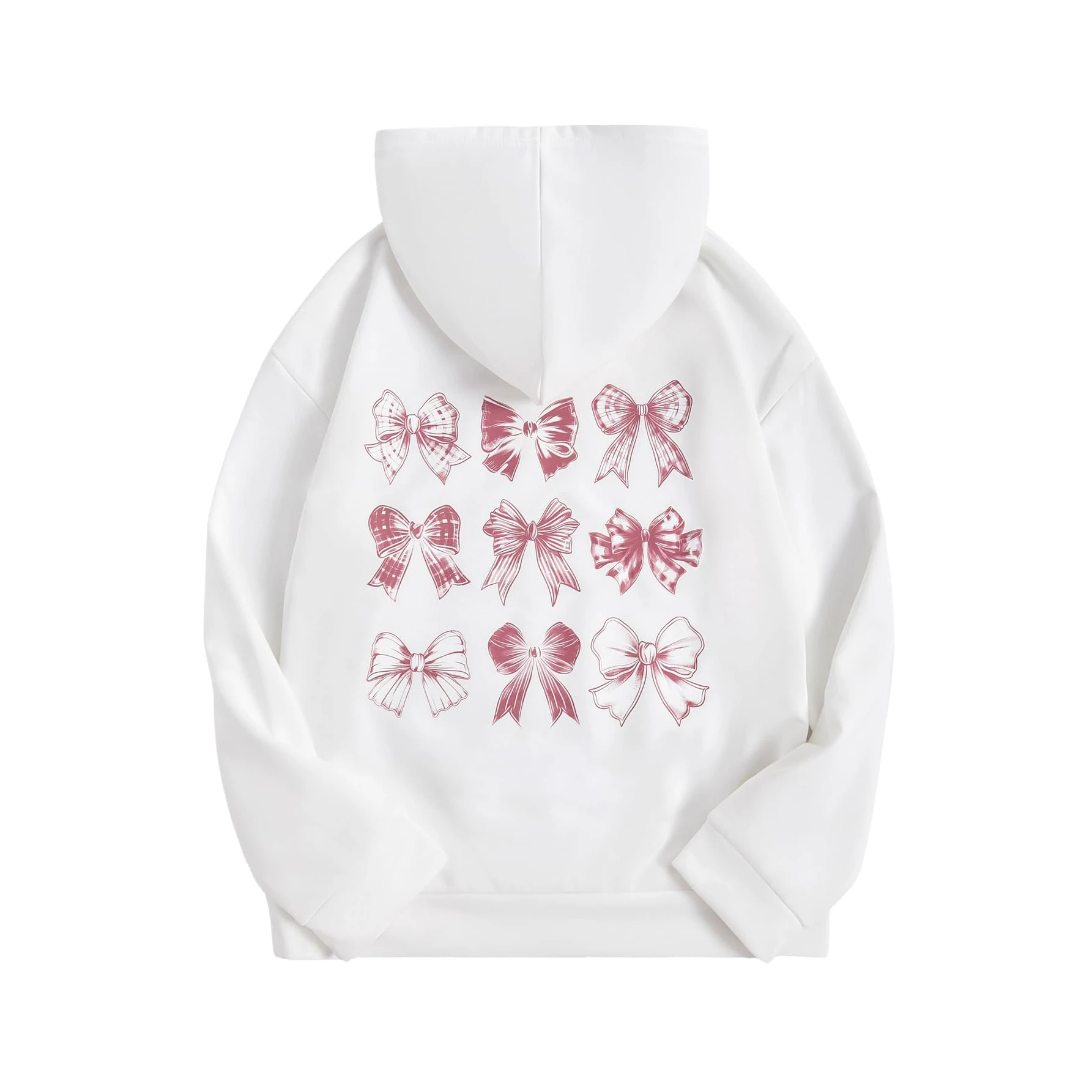 

Mommy and Me Matching Outfits Bow Letter Graphic Hoodie Lightweight Sweatshirts Cute Preppy Coquette Tops