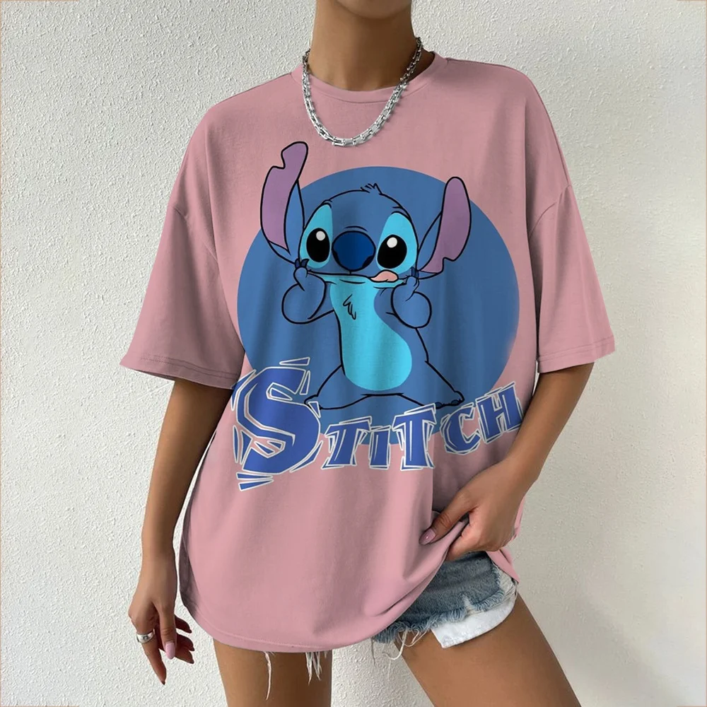 ديزني بين النجوم الطفل سلسلة مطبوعة موضوع تي شيرت قميص الحلو كول الشارع الصيف تي شيرت المتضخم النساء الكبار والأطفال #4