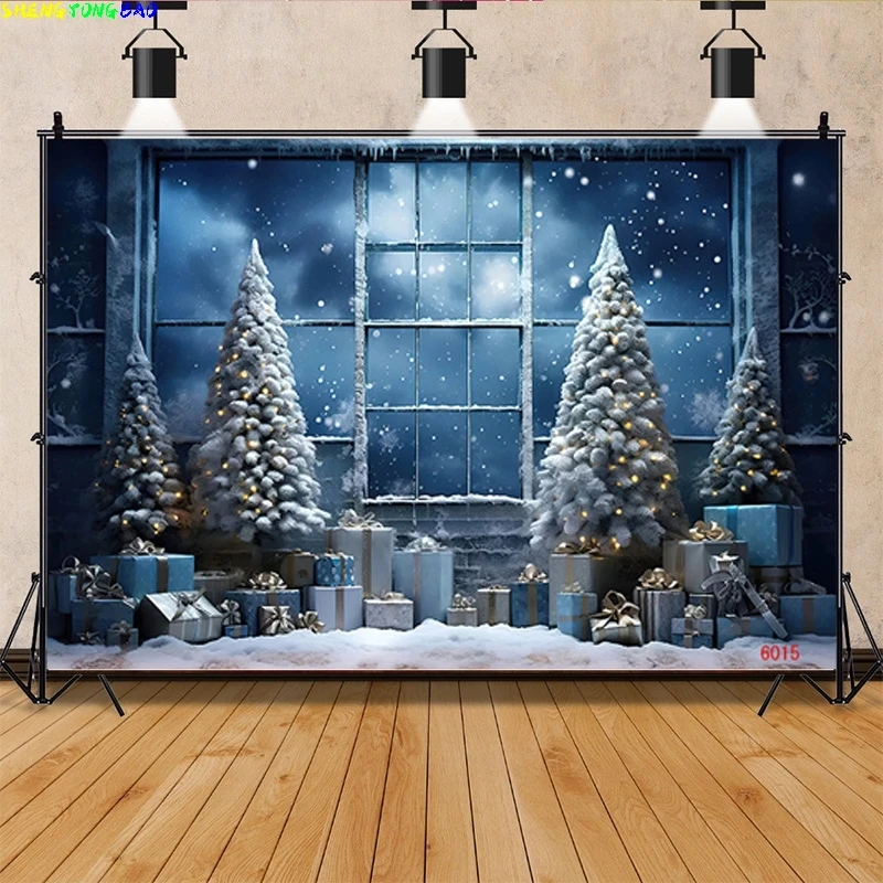 

Vinyl Custom Christmas Day Photography Backdrops Happy Magic Xmas Eve New Year Candy Fireplace Studio Background Props JD-08