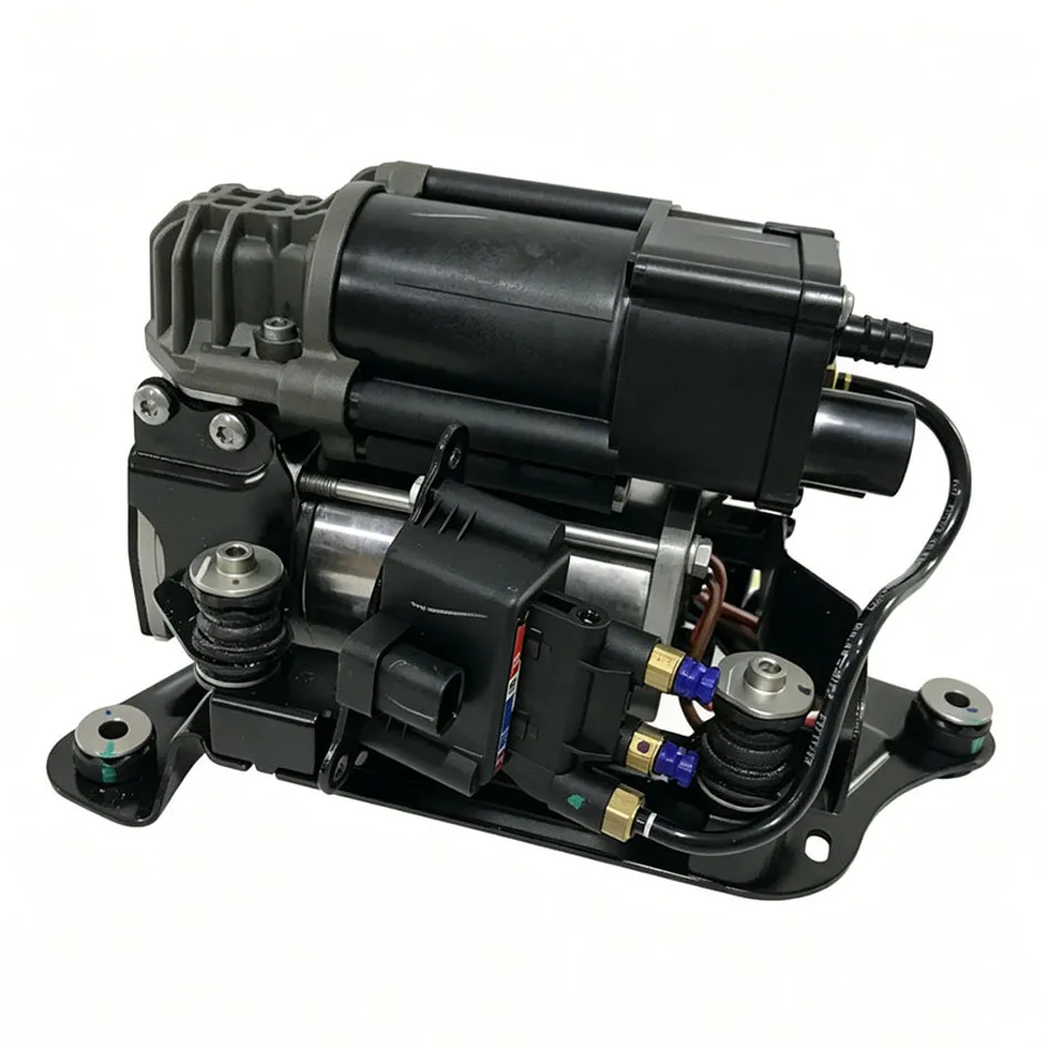 37206890320 Brand New Air Shock Strut Pump with Bracket Air Suspension Compressor for 5 6 Series G31 G32 G38 GT (2016-2019)