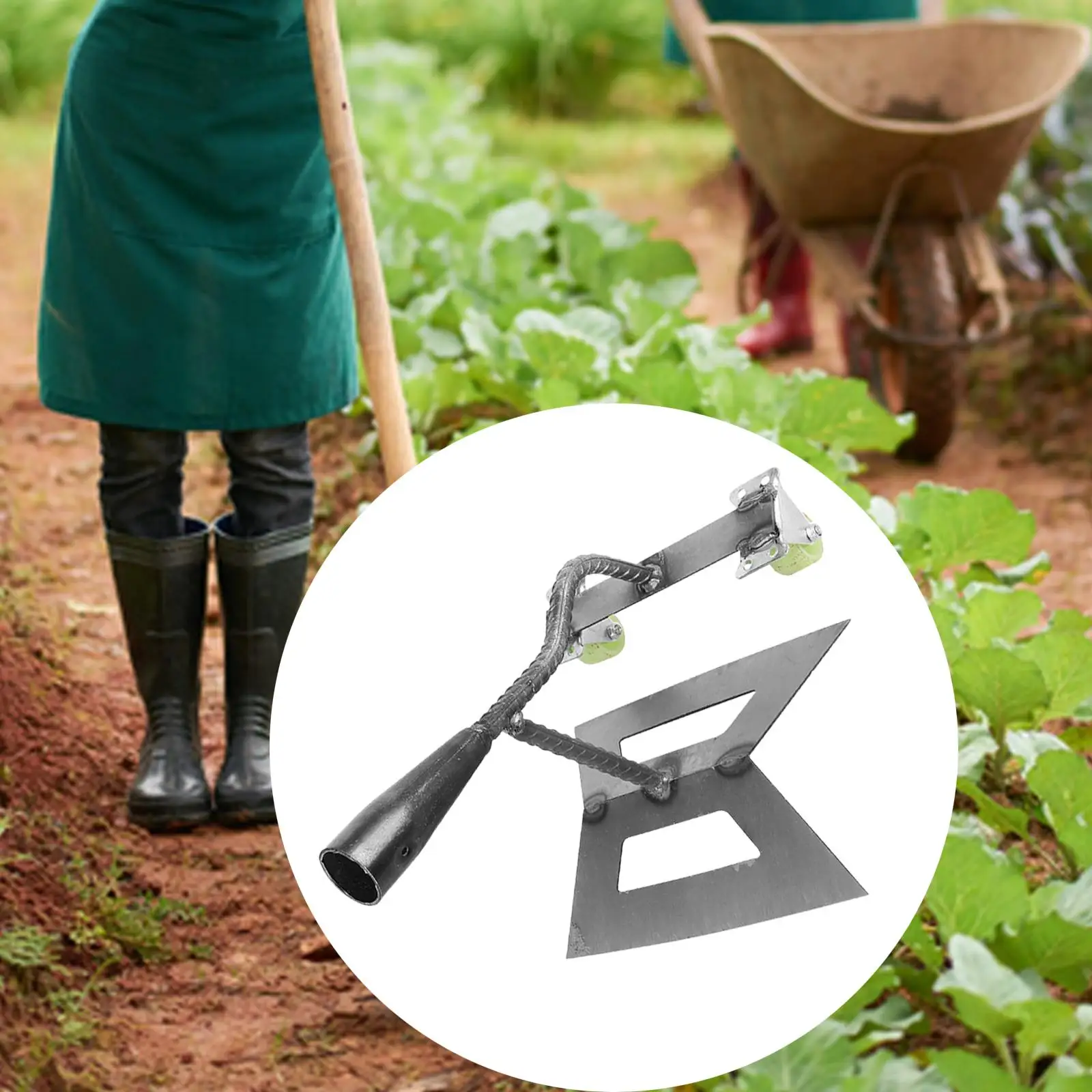 

Hollow Hoe Soil Loosening Gardening Accessories Grass Removal Tool Hand Shovel Weed Puller Agriculture Hoe for Lawn Farm Plowing