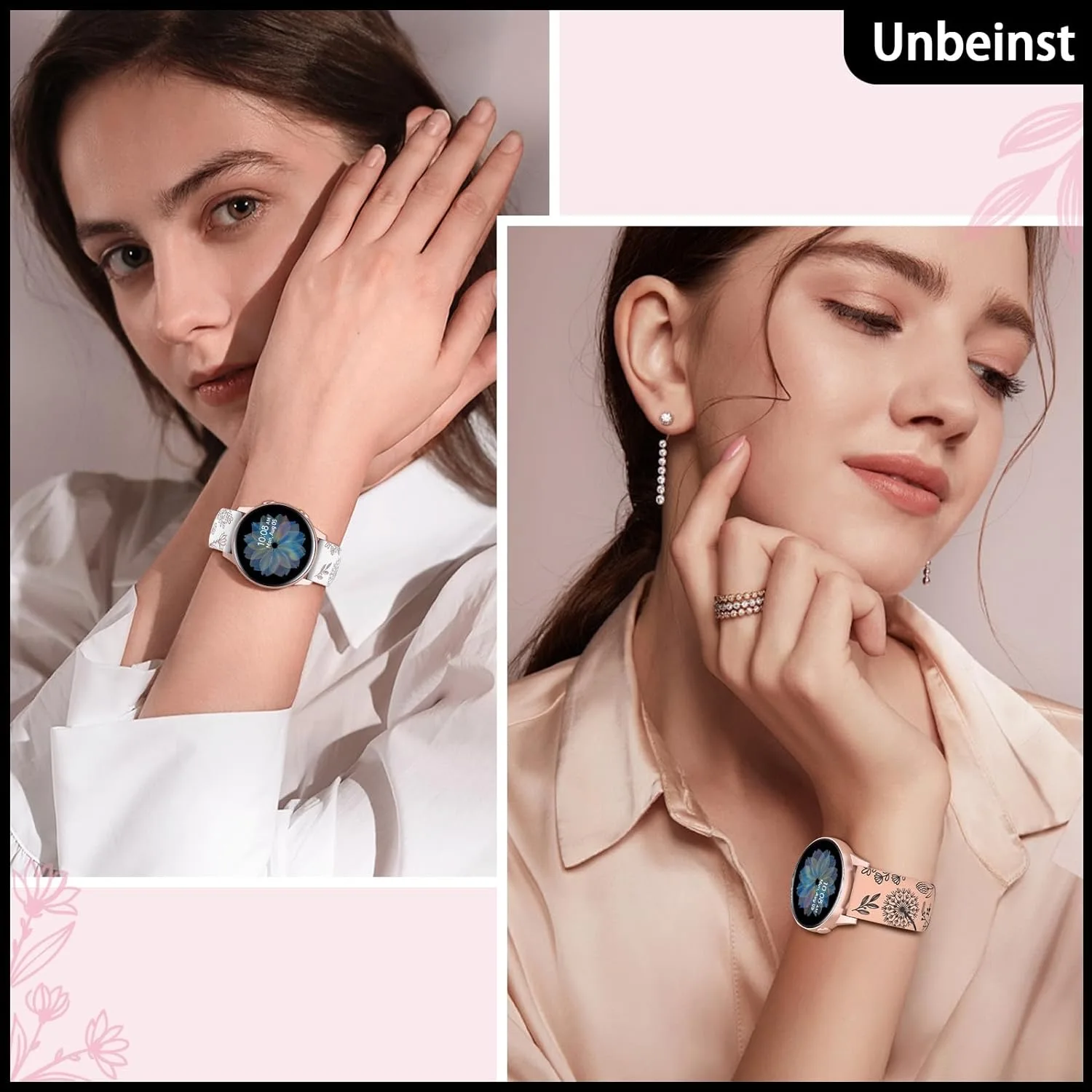 20mm Women Silicone Bracelet For Samsung Galaxy Watch 7/6/5/4 40mm 44mm 6 Classic 43 47mm Band For Huawei GT3Pro 43mm Soft Strap