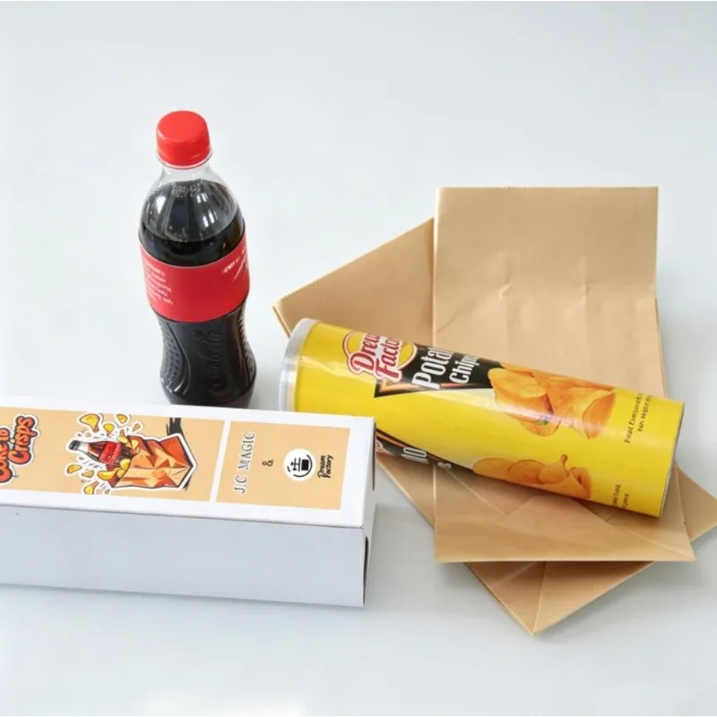 Coke To Crisps Magic Trick Visual Transformation Vanish Production Magic Props Stage Close Up Professional Magician Illusion Fun