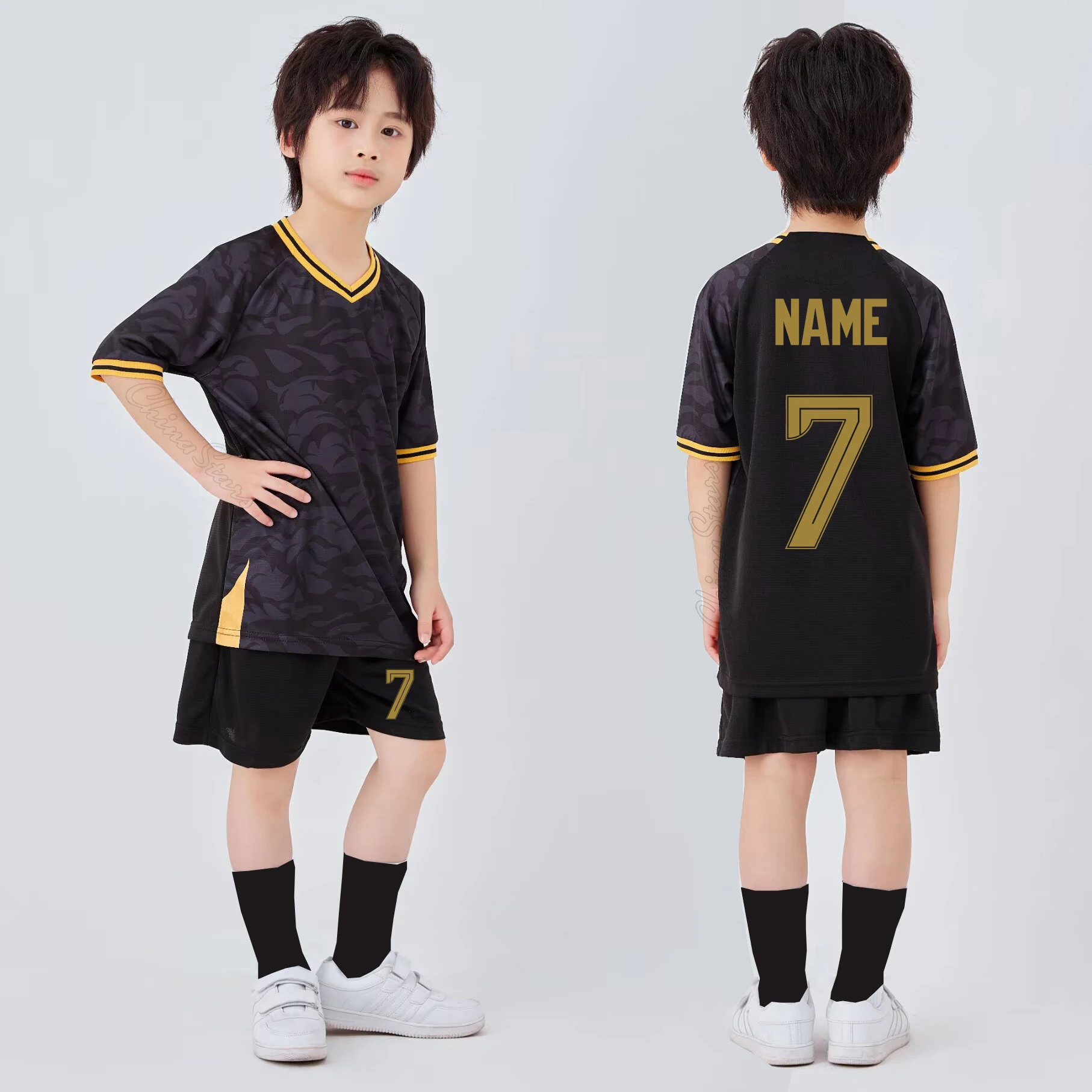

Adult Kids Football Jersey Men Boy Customize Soccer Uniforms Kit Sports Clothes Women Futsal Sportswear Training Tracksuit Child