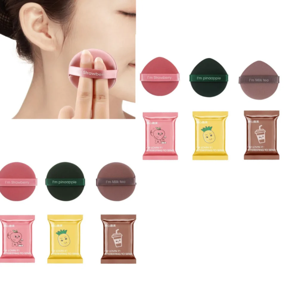 Soffio di polvere per trucco colorato Soffio di spugna per trucco con base non in lattice bagnato e asciutto Soffio di cuscino d'aria per trucco base levigante per le donne 202 W7R4