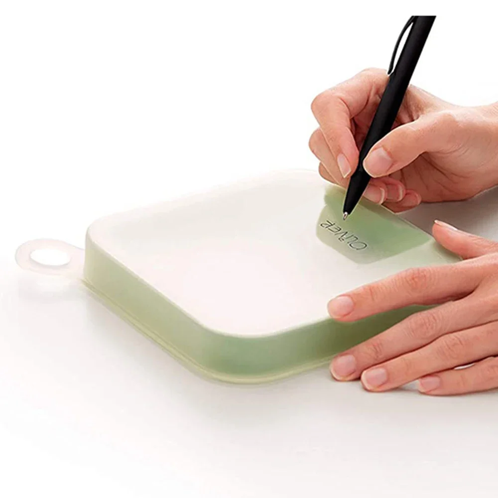 Tragbare Silikon-Bento-Lunchbox mit Griff, Sandwich-Toast-Lebensmittelbehälter, Snackbox für Studenten, Büroangestellte, Picknick. – Detail 7