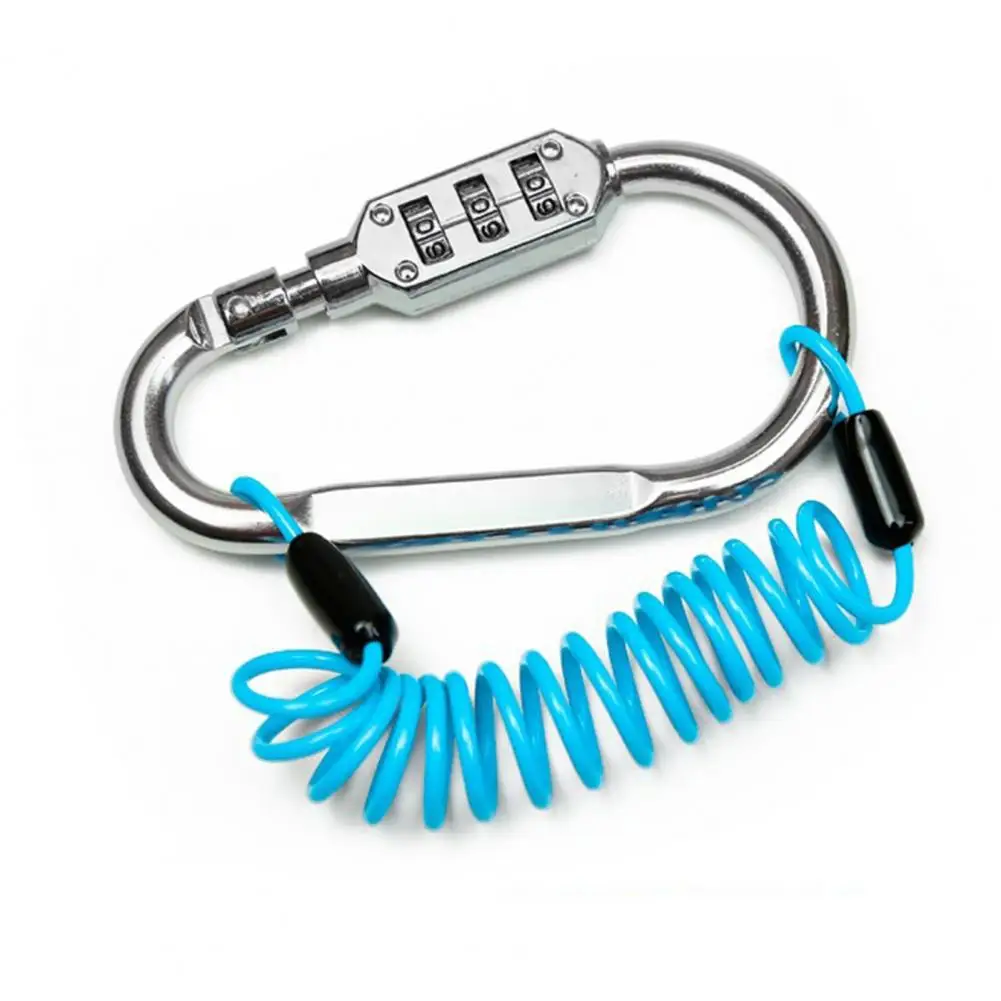 カラビナコンビネーションロック,荷物安全,ハイキングバッグとヘルメット用の便利なロック,高抵抗