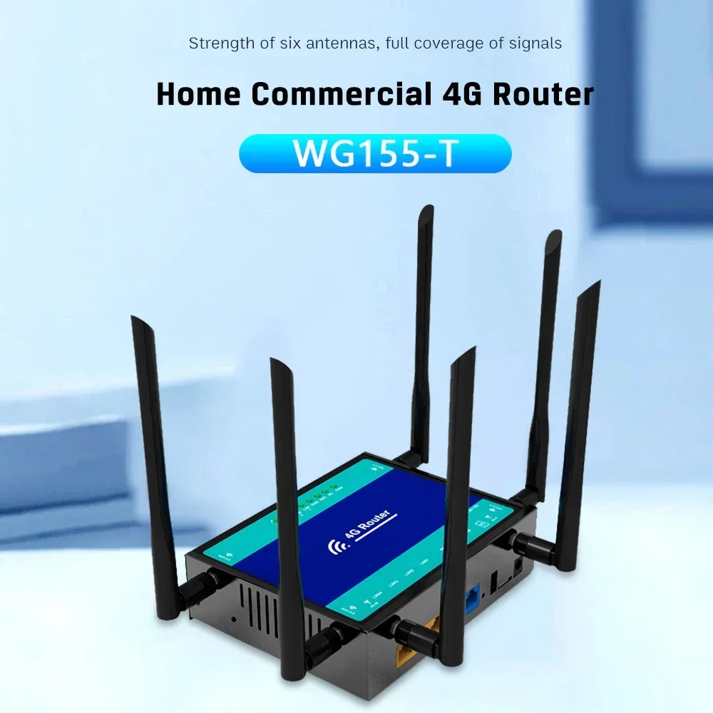 Cioswi WG155-T 1300Mbps Dual Band Gigabit High Speed 4G LTE Router Industrie Büro Router Wifi CAT6 CAT4 4G Modul EC25 EP06