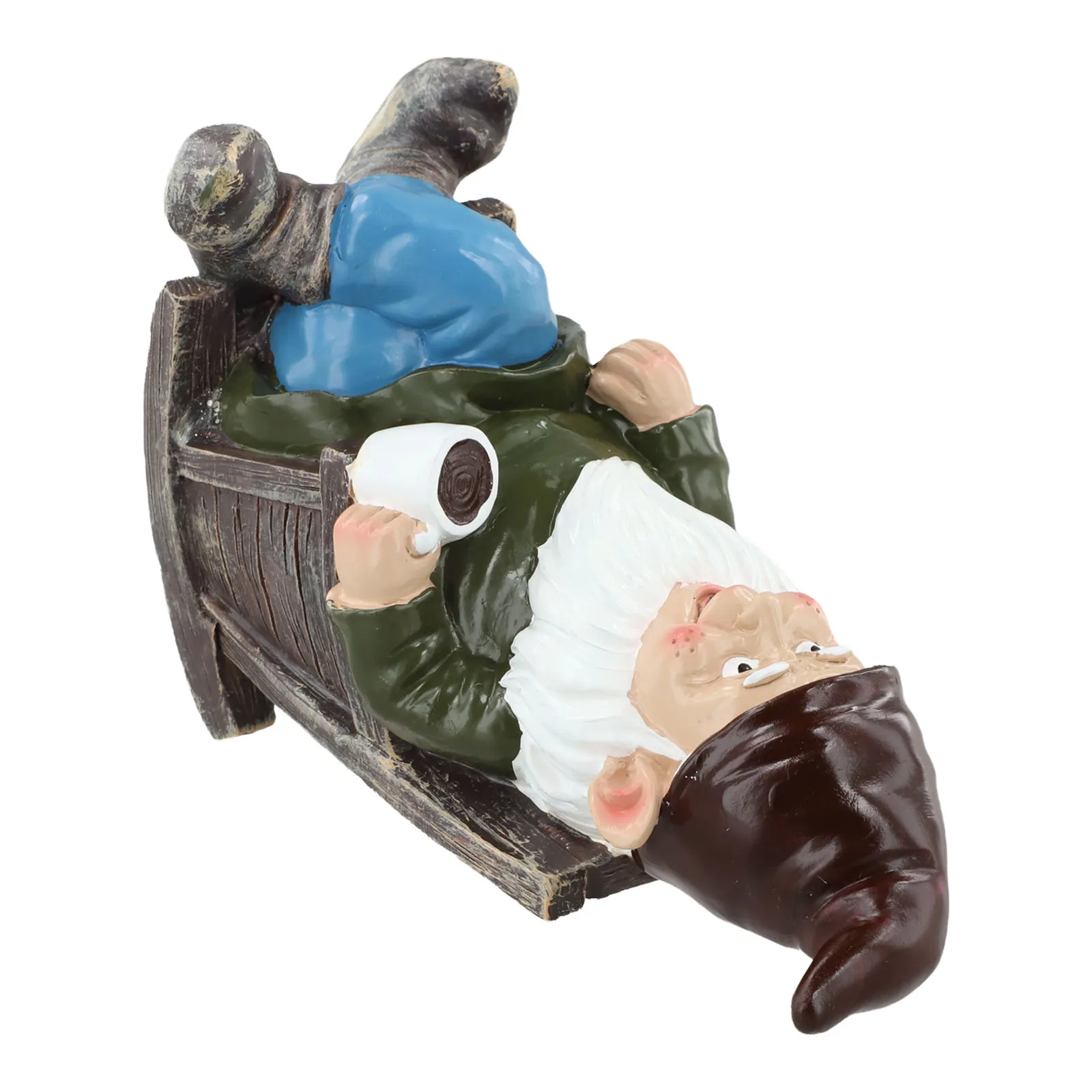 Outdoor Garden Decor Dwarf Rocking Chair Colorful Appearance Compact Size Garden Enhancer Resin Material For Patio