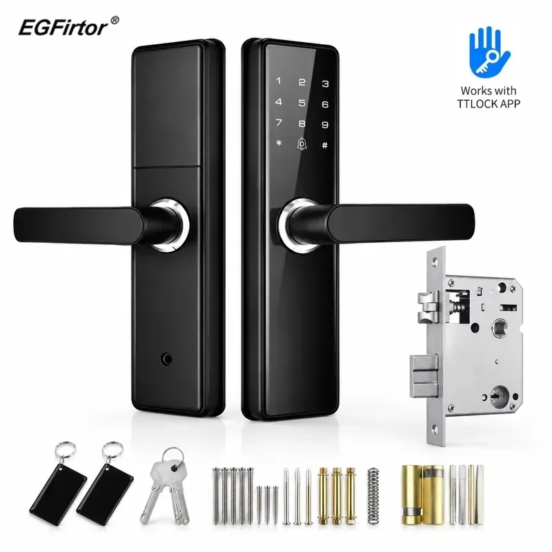 Wooden Door Smart Lock Apartment Rental Centralized Management App Remote Authorization Password Unlocking Room Lock