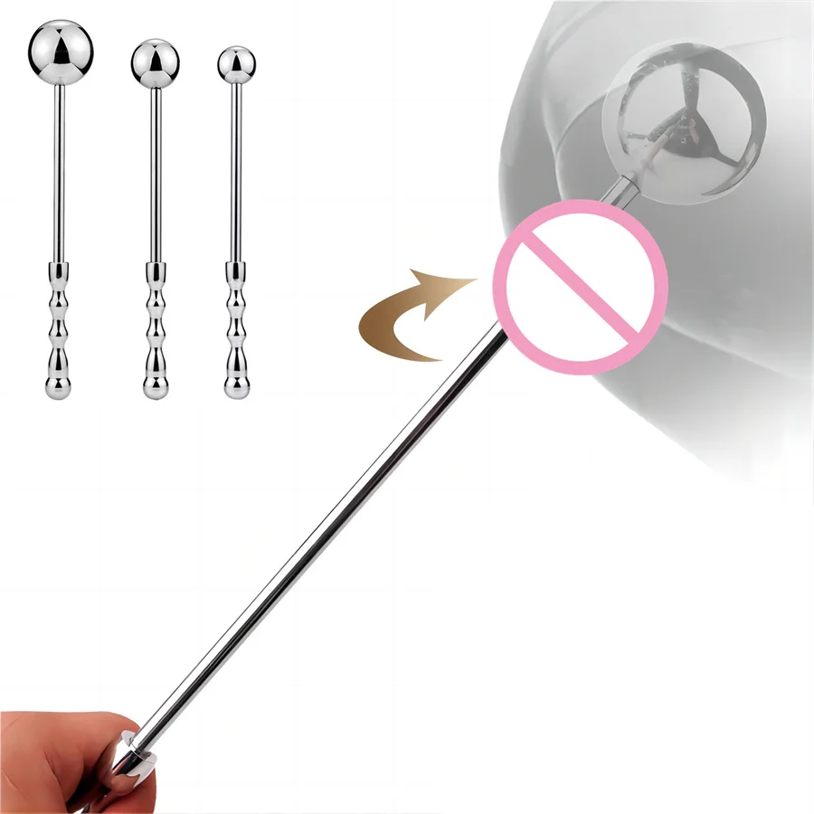 Metal Anal Butt Plug Balls Stainless Steel Anal Plug Prostate Massager Wand G Spot Stimulation Long Stick Sex Toys For Women Men