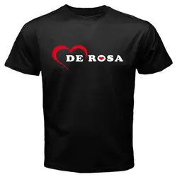 New De Rosa Italian Bicycle Logo Men's Black T Shirt Size S to 5XL