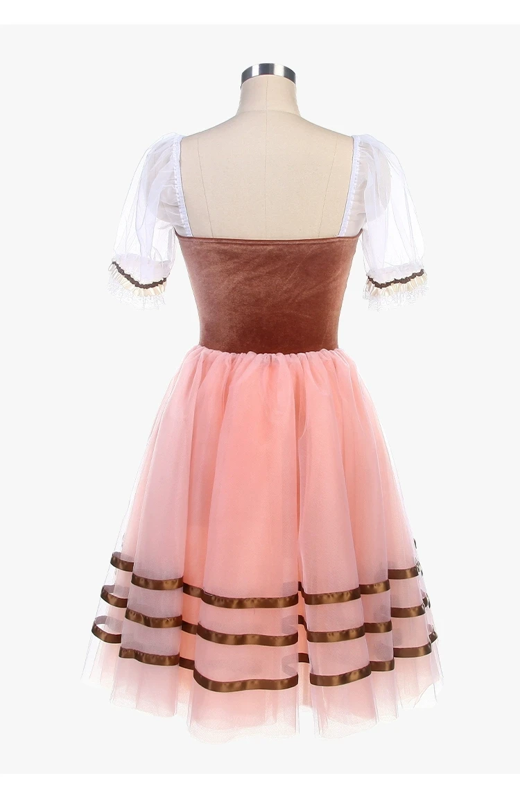 Vestido de balé traje de dança vestido feminino, vestido transparente personalização de competição adulta qualquer cor