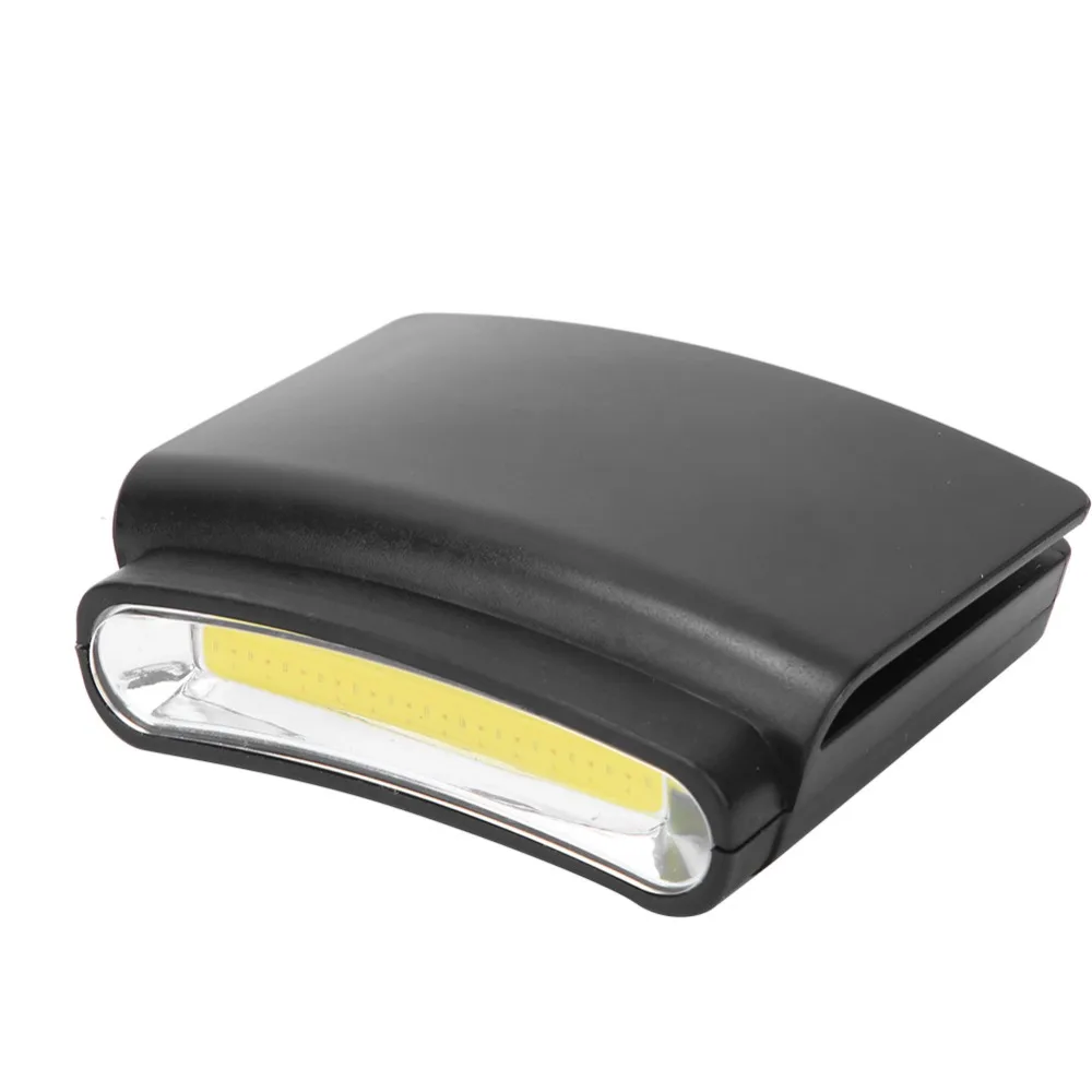 Durable Plastic LED Headlamp COB Light Three Modes Clip Headlamp Bright Adjustable Portable Headlamp Camping