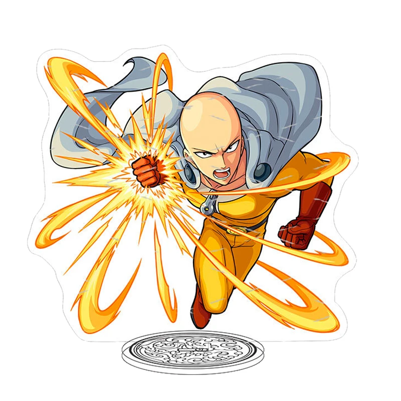 15cm One-Punch Man Anime Figure Saitama/Genos/Tatsumaki/Garou Acrylic Stand Model Plate Desk Decor Standing Sign Fans Gifts