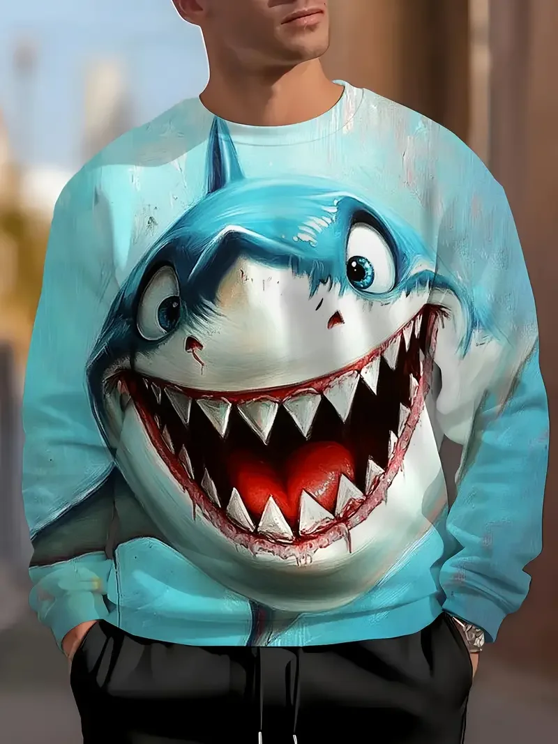 Pop Art Comic Graphic Sweatshirt 3D Man Sweater Explosion Print POW! BANG! Round Neck Pullover Casual Streetwear Gym Pullovers