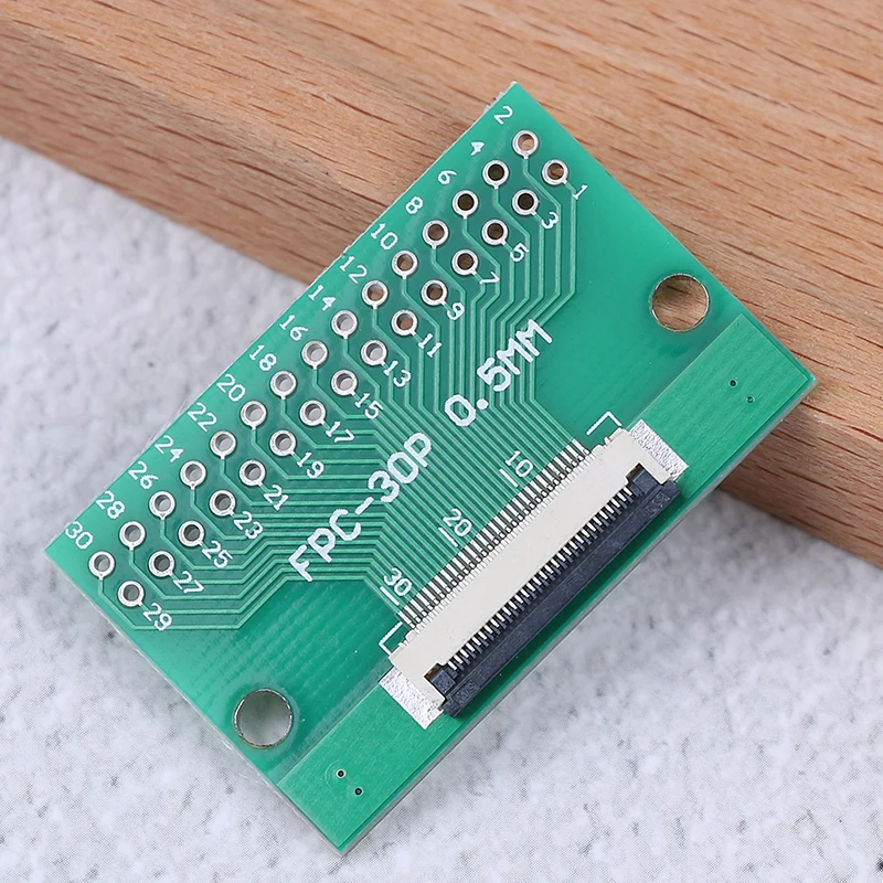 1Pcs 30 Pin 0.5mm FFC FPC To 30P DIP 2.54mm PCB Converter Board Adapter