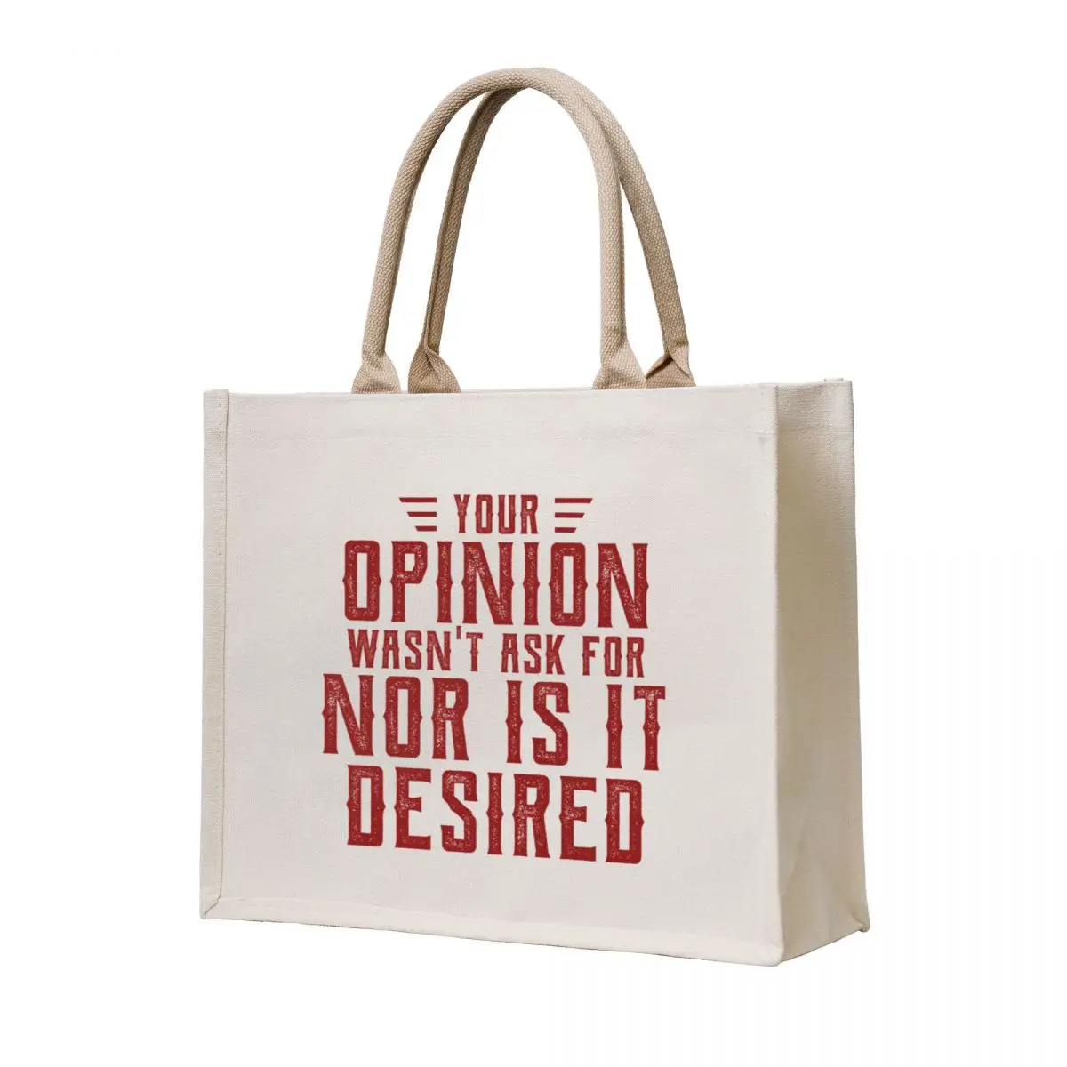 

I don't want to hear it ! lol Tote Bag canvas bags hand bag shopping trolley bag