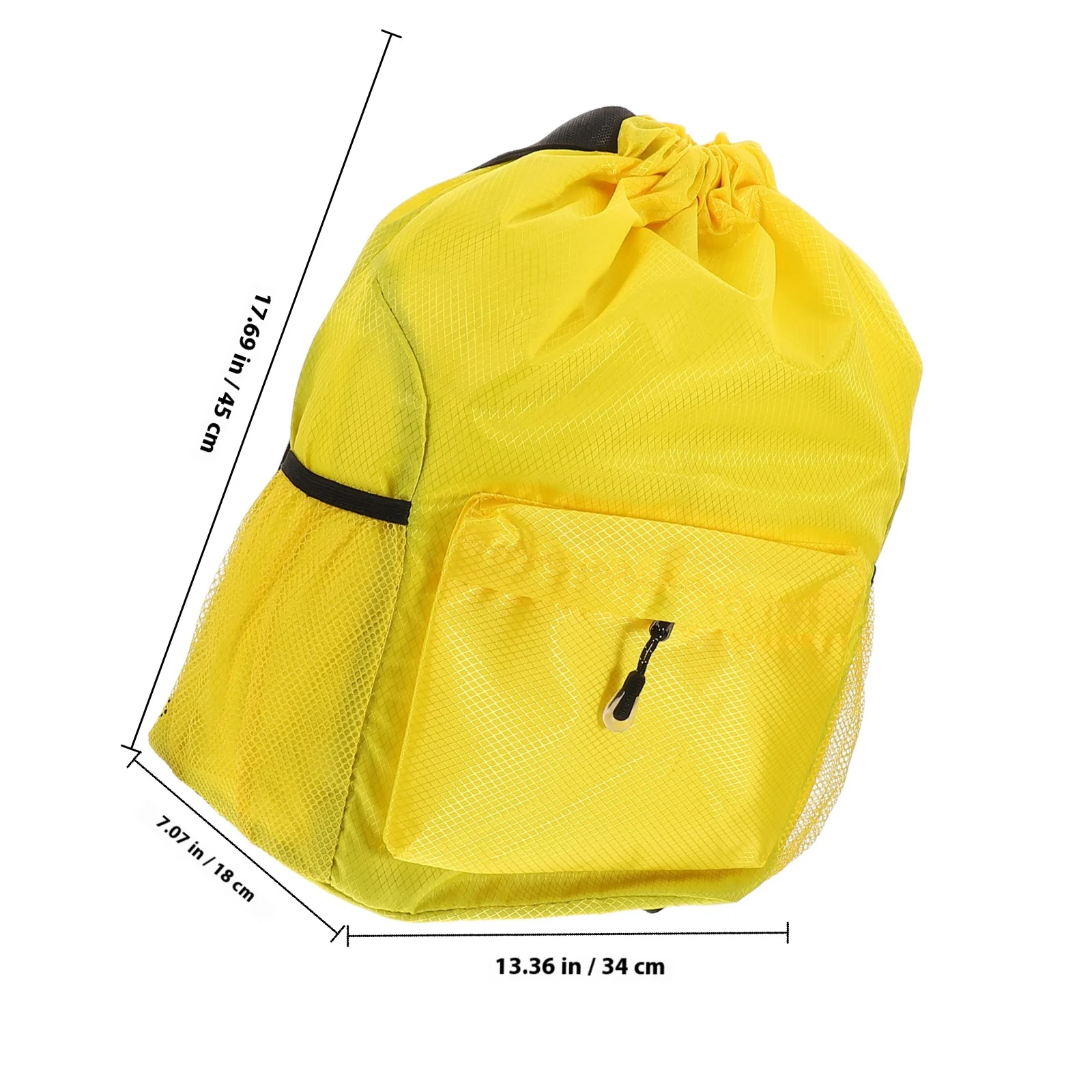 Large Capacity Waterproof Drawstring Backpack for Men and Women Gym Sport Travel Beach Bag with Multiple Compartments