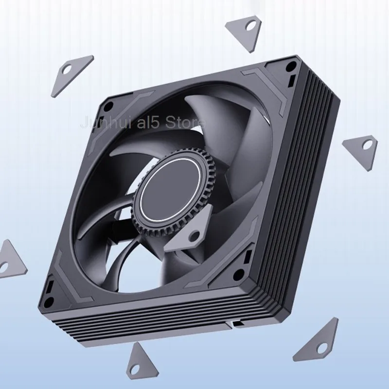 AK90 Computer 9cm 12V Chassis Fan PWM Temperature Control Speed Regulation CPU Cooling Fan 4-pin Radiator B5