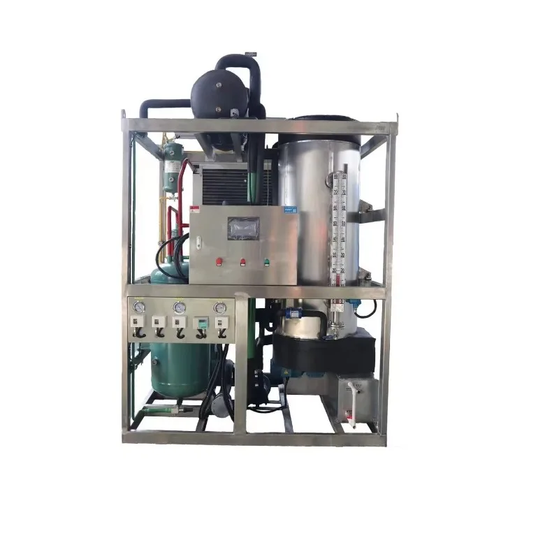 15 Tons Tube Ice Machine Cylindrical Ice Maker for Fishing Industry Catering Business Large Capacity Customized