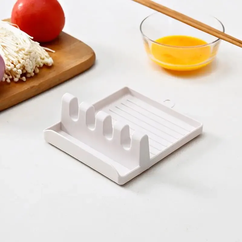 1 unidad de soporte de cocina para espátulas, tapas de ollas, cucharas y utensilios de cocina, para encimera, con soporte para cucharas de sopa y palillos