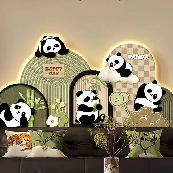 The living room decorative painting, led illuminated light painting, high-end sofa background wall hanging painting, creative ne