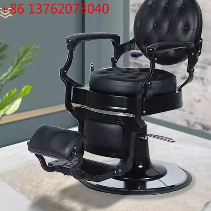 

Винтажные парикмахерские кресла, мужское парикмахерское кресло, эргономичное поворотное гидравлическое эстетическое кресло с совой для спа-педикюра, кожаный электрический чехол
