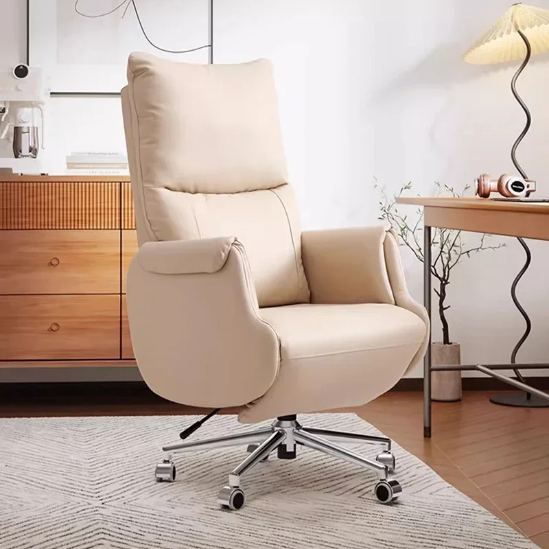 Sedentary Recliner Office Chairs Ergonomic Comfortable Adjust Leather Office Chairs Computer Commerce Furniture Bürostuhl LLOC