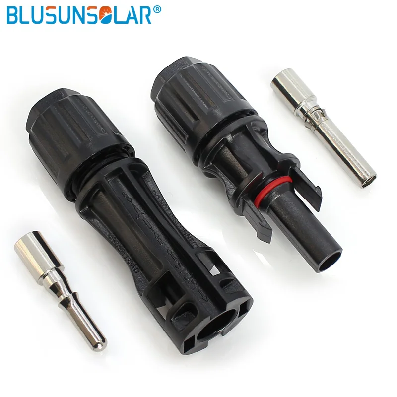 10 Pairs/lot 10mm Sq Solar Solar Connector 100% Pure PPO Material Male Female PV Cable Connectors for Solar Power System