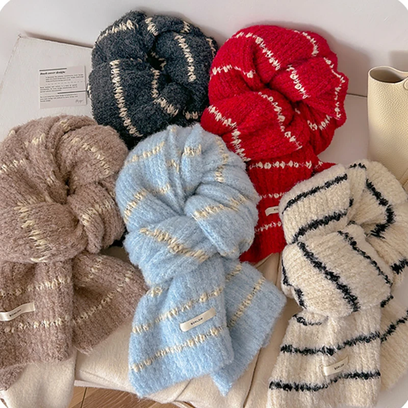 Winter Schmaler Schal Wollschal Heißer Verkauf Einfarbiger Schal Männer und Frauen Universeller warmer und kältebeständiger Schal Echarpe Poncho