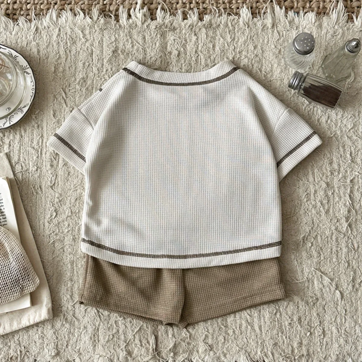Baby Boys Girls Clothing Sets Summer Korean Minimalist Style T-shirts+Shorts Kids Clothes Casual Clothing 0-3Y