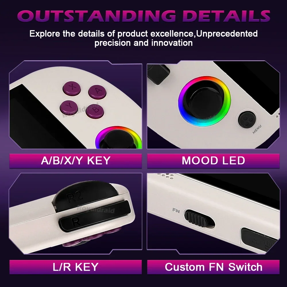 Trimui الذكية برو ريترو فيديو وحدة تحكم بجهاز لعب محمول 4.96 ''IPS شاشة نظام لينكس عصا التحكم RGB الإضاءة Smartpro لعبة لاعب هدية