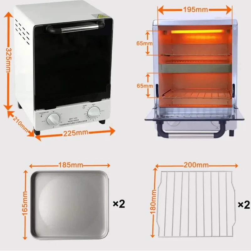 12L Double Grid Plate Hot Towel Warmer Cabinet for Salon Hotel Anti-Virus Sterilizer Warmer