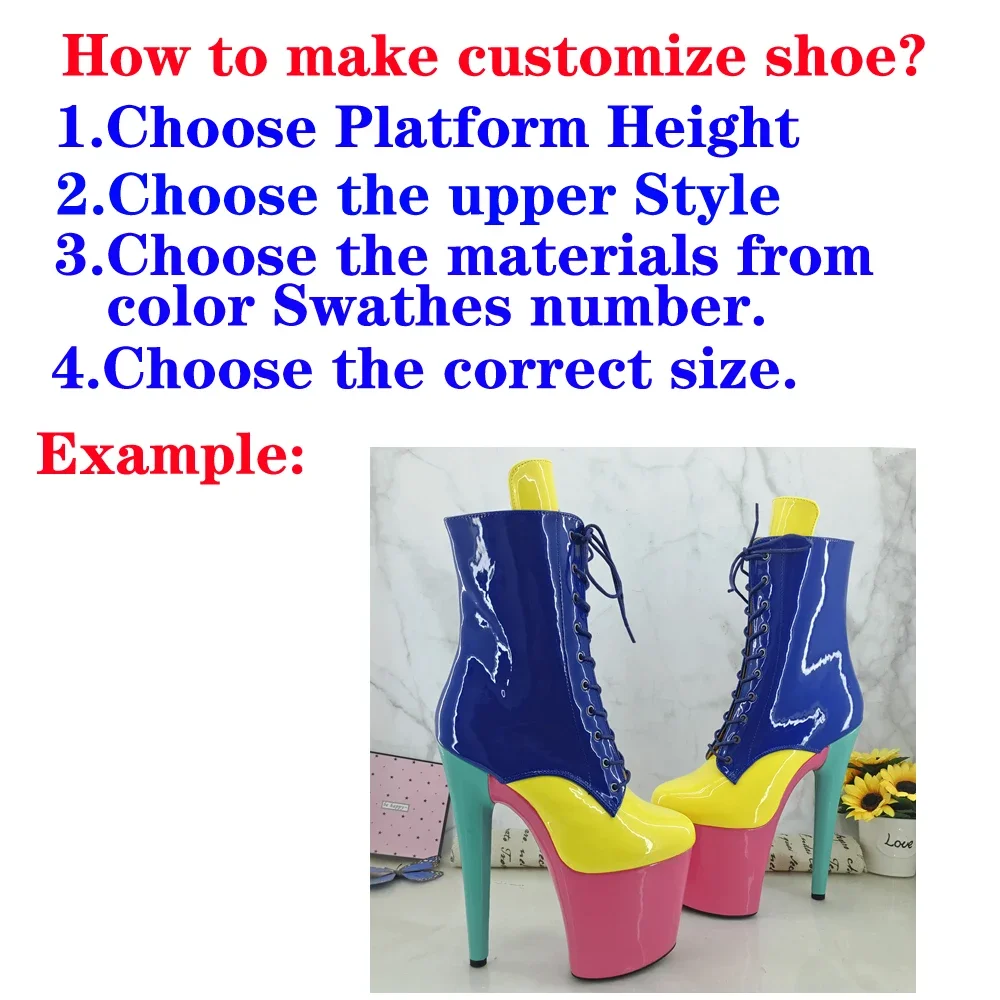 Shinny PU--Customize Style Pole dance shoes