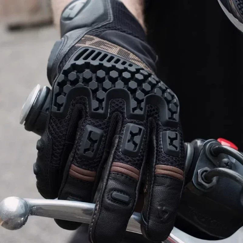 Nuevo Guantes de motociclismo REVIT Desert 3 PRO, guantes anticaída para pantalla táctil