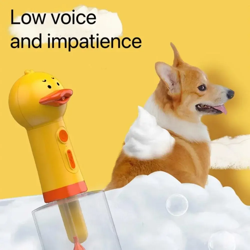 Little Yellow Duck Foam Pet Electric Foam Cleaning Machine USB Charging Automatic Soap Dispenser Cat Dog Accessories